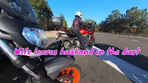 Wife's First SuperSport Motorcycle Ride