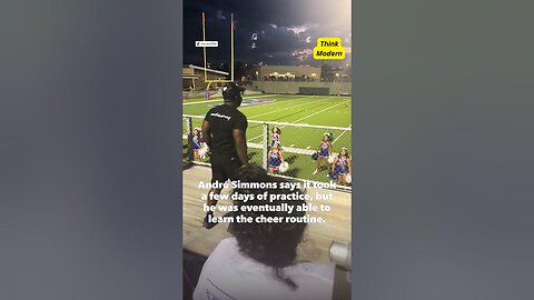 Dad goes viral for hyping up his cheerleading daughter