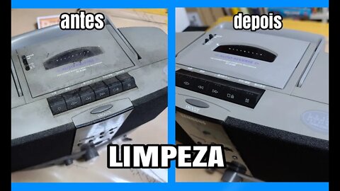 Demonstrando procedimento de limpeza - Tutorial