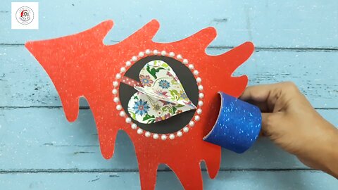 DIY Table Christmas Decoration Easy Holiday craft / How to make a Paper Holiday Ornament