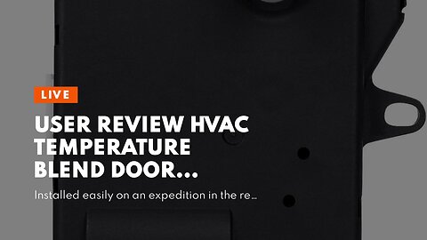 User Review HVAC Temperature Blend Door Actuator 604-209 YH1744 1l2h-19e616-cd Compatible w...