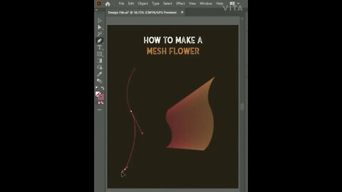 How To Make Mesh Flower in AI |Adobe Illustrator| Design Guru