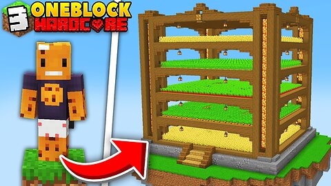 Building Automatic Farms on ONE BLOCK Minecraft