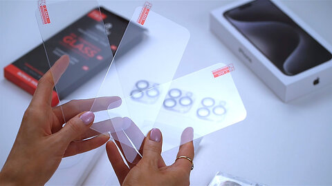 iPhone 15 Pro Max Screen Protector and Camera Lens Protector - Installation Video