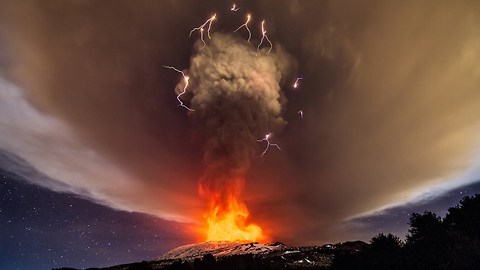 Heaven and Hell: Mount Etna Erupts