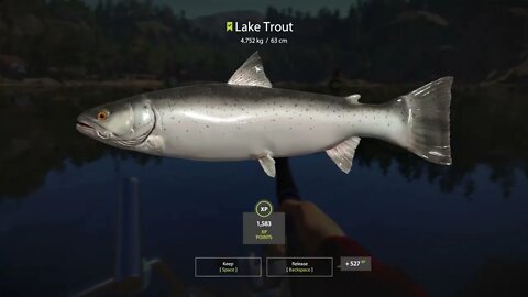 Russian Fishing 4 Kuori lake Lake Trout 4.752 Kg