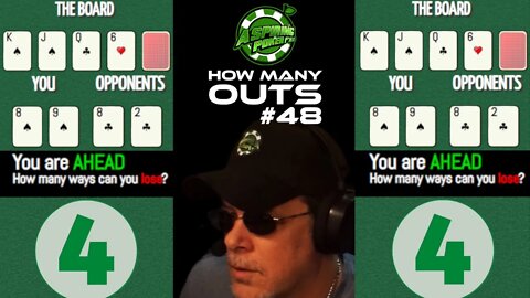 POKER OUTS QUIZ #48 #poker #pokerquiz #howmanyouts #howtoplaypoker #pokerface #onlinepoker #games