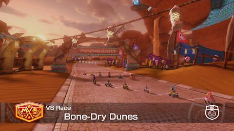 Mario Kart 8 Deluxe - 50cc (Hard CPU) - Bone-Dry Dunes