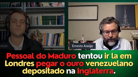 Pessoal do Maduro tentou ir la em Londres pegar o ouro venezuelano depositado na Inglaterra.