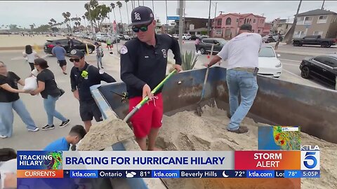 Long Beach residents prepare, fill sandbags as Hurricane Hilary approaches Southern California