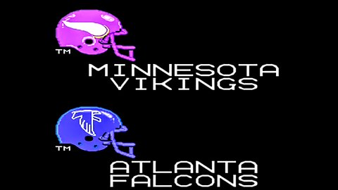 Vikings at Falcons NFC Divisional playoff Tecmo nes