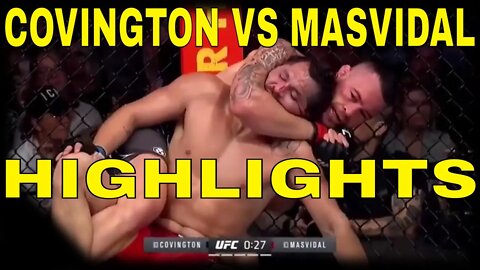 Colby Covington RAGDOLLING Jorge Masvidal Fight Highlights