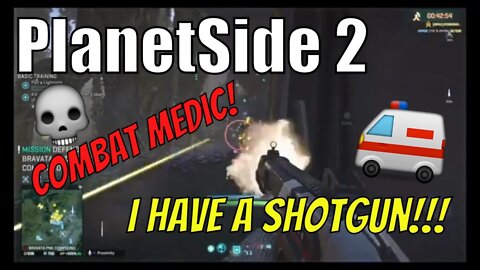PlanetSide 2 - Gameplay as a Combat Medic but now I have a Shotgun!!! [PS4]