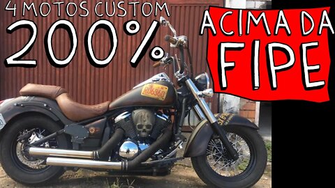 4 MOTOS CUSTOM MADMAX que custam até 200% acima da FIPE, é PRA ACABAR PAPAI