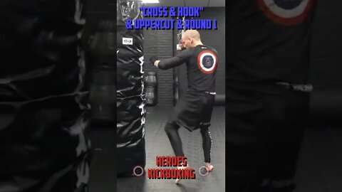 Heroes Training Center | Kickboxing & MMA "How To Throw A Cross & Hook & Uppercut & Round 1" #Shorts