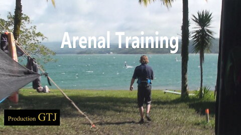 Arenal Training : Windsurfing action from Costa Rica windy lake