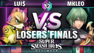 ULTIMATE 32 - T1 | MkLeo (Byleth) vs Lui$ (Palutena/Fox/Mario) - Ultimate Losers Final