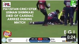 Pakistan Cricketer Usman Shinwari died of Cardiac Arrest during match ☠️💉