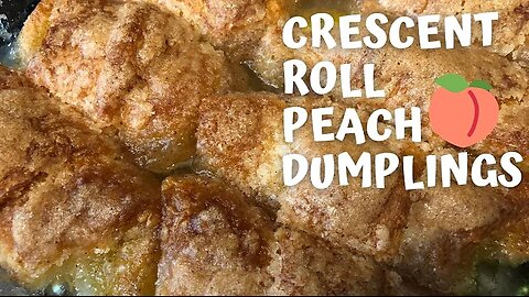 Crescent Roll Peach Dumplings | Simple and Delicious Recipe!