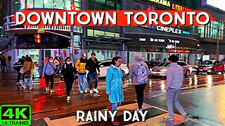 【4K】Friday Night Downtown Toronto Canada | Toronto Nightlife