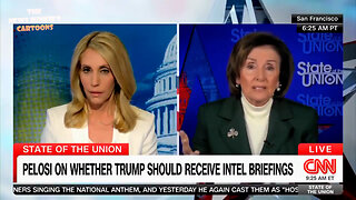 CNN fake news anchor lets Democrat Pelosi lie about Trump: "He's going to a bloodbath! He's praising Hitler! He says our soldiers are losers! He says what's wrong with Russia - they defeat Hitler!"