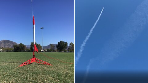Watch a Model Rocket Launch with an ONBOARD CAMERA!