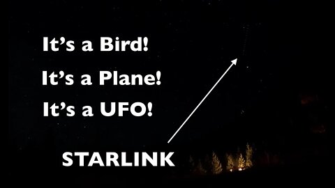 StarLink Satellite seen in Rocky Mountain National Park. Train of lights It's a UFO!!!