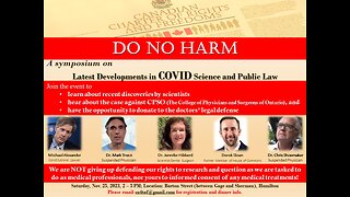 Do No Harm Symposium in Hamilton Ontario 2023-11-25