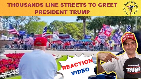 THOUSANDS of MAGA Patriots Line Streets to Peacefully & Lovingly Cheer & Support President TRUMP2024