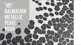 '101 Dalmatians' Mesmerizing Monochromatic Dump and Swirl Metallic Pearl Pour