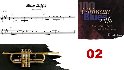 100 Ultimate Blues Riffs (Bb) by Andrew D. Gordon 002 - Sax, Trumpet and Play-along