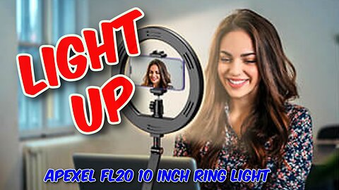 APEXEL FL20 10 Inch Ring Light Review