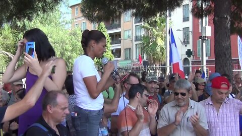 Rassemblement à Nice en soutien aux soignants en grêve de la faim