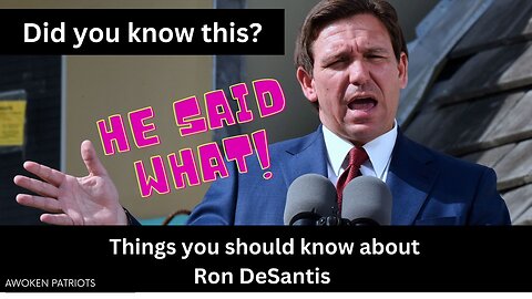 What is the media not telling you about Ron DeSantis?