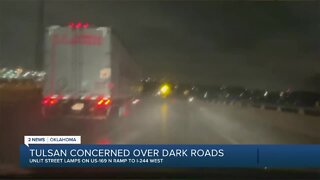 Tulsan Concerned Over Dark Roads