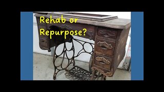 Vintage Minnesota Treadle Machine - Rehab or Repurpose?