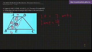 6th Grade Butterfly Model and Dovetail Theorem: Problem 2