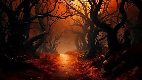 Dark Autumn Music with Spooky Ambience & Sounds | Autumn Woods of Shadows