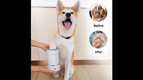 Automatic pet paw cleaner