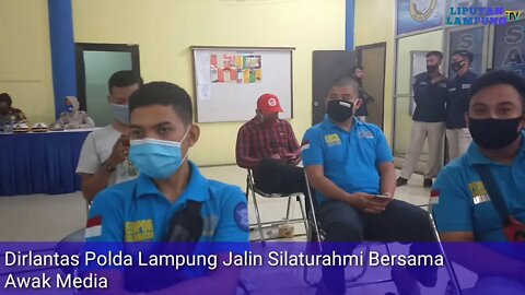 Dirlantas Polda Lampung Silaturahmi bersama Awak Media di Lampung