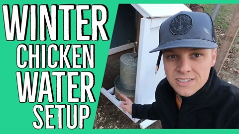 Heating Chicken Water in the Winter ||We needed to get this done!||