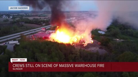 6am report: Warehouse fire in Slinger