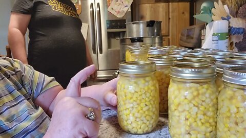 Sunday morning canning corn and roast beef