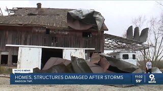 Homes, structures damaged after severe weather