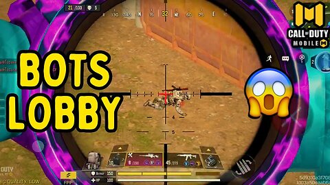 BOTS LOBBY 😱 | Call Of Duty Mobile