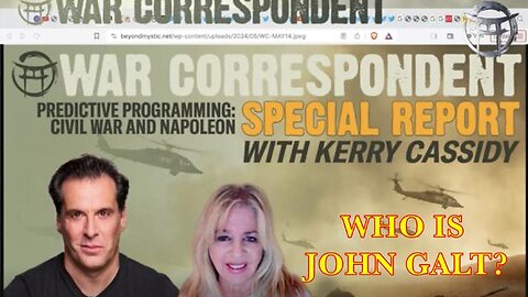 WAR CORRESPONDENT SPECIAL REPORT WITH KERRY CASSIDY & JEAN-CLAUDE JGANON SGANON