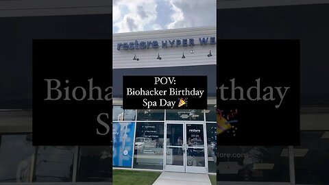 Celebrating my birthday at the biohacker spa #agingwell