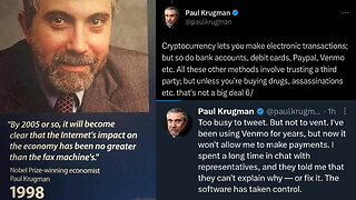 Boomer & Establishment Propagandist 'Paul Krugman' gets Locked Out of his Venmo! 🔒🏦😂