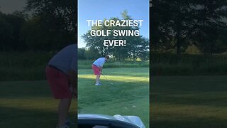 Craziest golf swing! #golf #golfswing #golfshorts #subscribe #like #clips