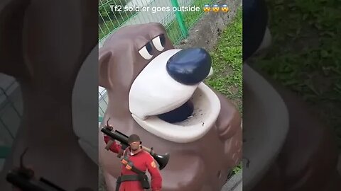 TF2 Soldier Goes Outside